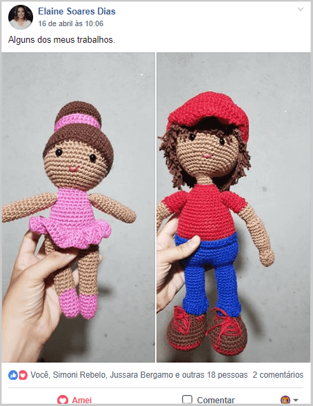 amigurumi de meninas